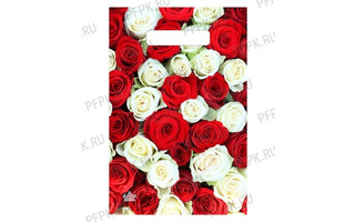 Пакет   20*30 "Бутик.Классика роз" 30мкм с вырубкой (цена за уп 100шт) 166 Цена 1шт 4,13