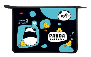 Папка для тетрадей А4 "Панда энерджи" 1отд молния AMc_03034 Hatber