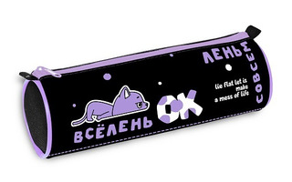 Пенал тубус "Всё лень" 210*70 на молнии Npt_60140 Hatber