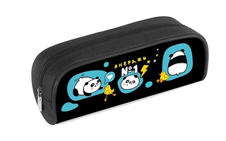 Пенал мягкий "Панда энерджи" 210*80*40мм на молнии Npk_65234 Hatber