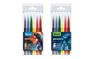 Фломастеры  6цв "Schoolformat.Микс для мальчиков" ФЛ06-ММК