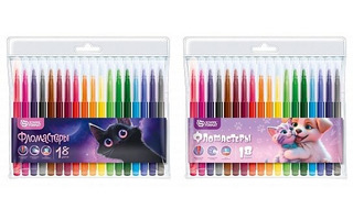 Фломастеры 18цв "Schoolformat.Микс для девочек" ФЛ18-МДВ