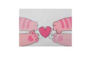 Папка с кнопкой А4 "Кокос.Cats & Heart" 180мкм 251302