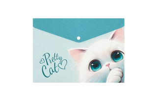 Папка с кнопкой А4 "Кокос.Пушистик" 180мкм 251305