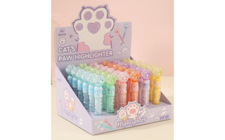 Текстовыделитель "Cat paw" ассорти 1-4мм 252404 (3065) Кокос