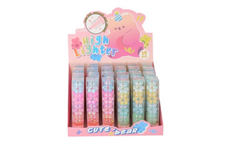 Набор текстовыделителей  3шт "BearI" 1-4мм 251514 Кокос