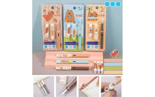 Ручка перьевая "Capybara" синяя 2картриджа+ластик 252030 Кокос