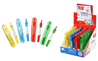 Циркуль "Mazari"12см в пласт.футляре М-4530