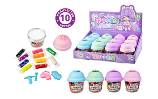 Тесто для лепки 10 цв "Mazari.Цветочек" по 12гр в банке+3 формочки М-20338