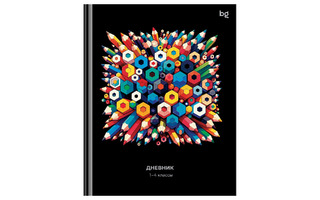 Дневник школьный 1-4 кл обложка твердая "Карандаши" Д5т48_лг 64725 BG