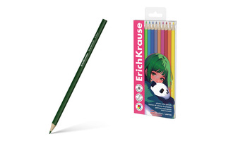 Карандаши 12 цв "Erich Krause.Panda Hugs" трехгранные пластик 62935
