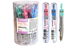 Циркуль "DeVente.Pastel"  в пласт футляре 5098000