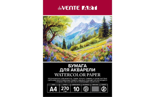Папка для акварели А4 10л "deVente.ART.Маяк" 270г/м² мелкое зерно 2131401