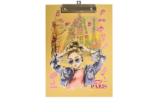 Планшет с зажимом А4 "deVENTE.Emmy in Paris" 3034208 крафт