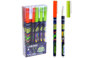 Ручка Пиши-стирай гелевая "deVente.Level Up Game" синяя 0,5мм с ластиком 5051436