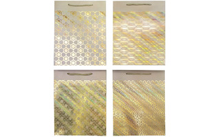 Сумка подарочная 18*23 "deVente.Pure Gold" плотная фольг. ассорти 9041406