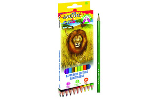 Карандаши 18 цв "deVente.Животный мир" пластиковые 2М 5023308