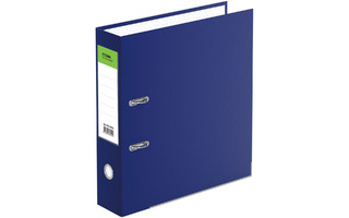 Папка-регистратор 70мм "СТАММ.Бизнес" бумвинил синяя,карман,метал. кант ММ-31844