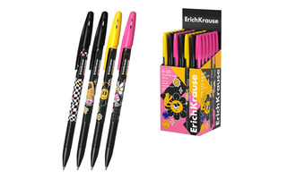 Ручка шариковая "Erich Krause.R-301 Stick Positive Vibe" синяя 0,7мм 63080