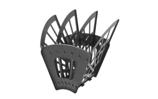 Подставка 4 секционная "Эконом" черная Стамм ЛТ412