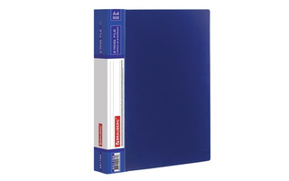Папка с 2 кольцами 35мм "BRAUBERG.Contract" синяя 221792