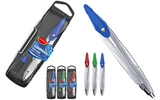 Циркуль "KEYROAD.TEC-ONE" 125мм металл. в пласт.футляре KR972955