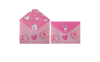 Папка с кнопкой А4 "Кокос.Cats & Heart" 240*310 180мкм 252246