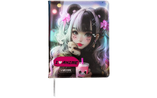 Дневник школьный 1-11 кл обложка поролон "deVente.I Love Anime" иск.кожа 2020535