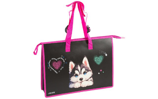 Папка для творчества А3 "DeVente.Cute Husky" 500мкм 10см молния,с ручками 3075511