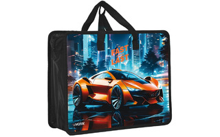 Папка для тетрадей А4 "DeVente.Fast Or Last.3D" 500мкм 1отд 10см молния с ручками 8057551