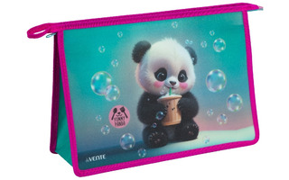 Папка для тетрадей А4 "DeVente.Yummy Panda" 400мкм 1отд 10см молния 8056546