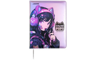 Дневник школьный 1-11 кл обложка поролон "deVente.Kawaii Mimi" иск.кожа 2020552