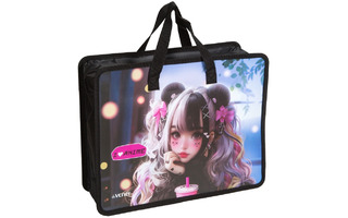 Папка для тетрадей А4 "DeVente.I Love Anime" 400мкм 1отд 10см молния с ручками 8057511