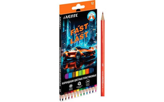 Карандаши 12 цв "deVente.Fast Or Last" пластиковые 5022545