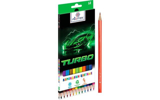 Карандаши 12 цв "deVente.Attomex.Turbo" 5022542