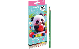 Карандаши 18 цв "deVente.Yummy Panda" 5023536