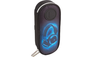 Пенал объемный "deVENTE.Headphones" 21*8*5см с откидной планкой на молнии 7023514