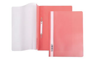 Скоросшиватель пласт А4 Hatber 180 мкм красный AS4_00103