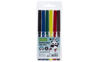 Фломастеры  6цв "Плюшевые панды" FP_088348 Hatber