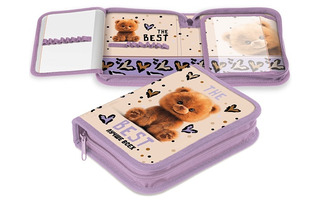 Пенал 1 отд "Пушистый мишка" 200*140 с 2-мя откидными планками NPk_74295 089934 Hatber