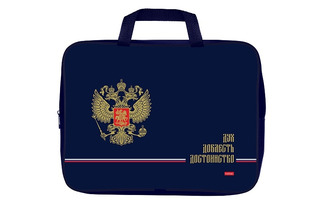 Папка для тетрадей А4 "Дух и доблесть" текстиль 4см молния с ручками NSn_31115 091131 Hatber