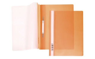 Скоросшиватель пласт А4 Hatber 180 мкм оранжевый AS4_00116