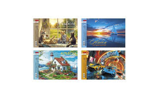 Альбом для рисования 40л "Ассорти.Выпуск №4" спираль 40А4Всп 091570 Хатбер