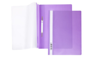 Скоросшиватель пласт А4 Hatber 180 мкм фиолетовый AS4_00107