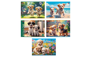 Альбом для рисования 12л "Пушистое счастье" 12А4В 091490 Хатбер