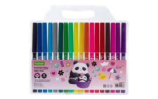 Фломастеры 18цв "Плюшевые панды" FP_088350 Hatber