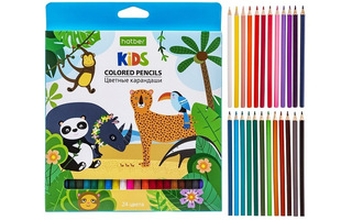 Карандаши 24 цв "Африка" CS_078352 Хатбер