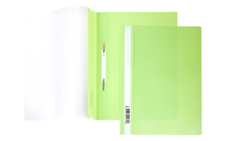 Скоросшиватель пласт А4 Hatber 180 мкм салатовый AS4_00119