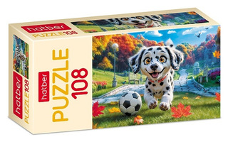 Пазлы Хатбер  108эл "Щенок-футболист" 108ПЗ4_34671