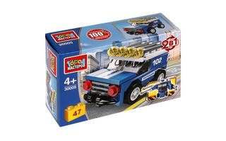 Конструктор пласт "Полиция.Джип" 47дет 2в1 336133 30005-JS (008)  Город мастеров